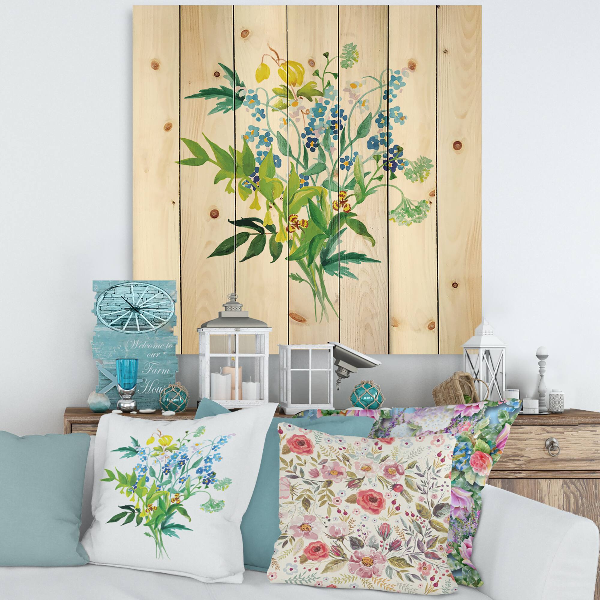 Designart - Meadow Flowers Garland